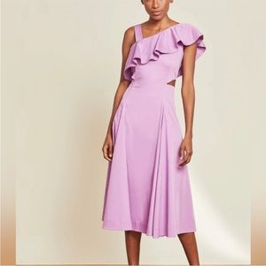 VERONICA BEARD Beilla one-shoulder midi dress size 8